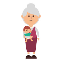 happy family members with baby vector illustration design