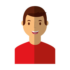 young man avatar character vector illustration design