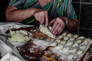 Grandma makes dumplings
