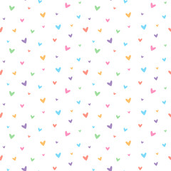 seamless heart pattern and background vector illustration