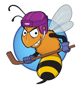 Stinger / A bumblebee hockey player
