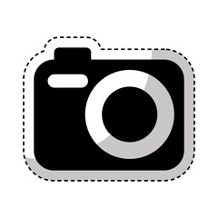 photographic camera with flash icon vector illustration design