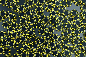 Black Casino Chips Backdrop