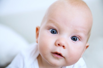 Portrait of a cheerful baby