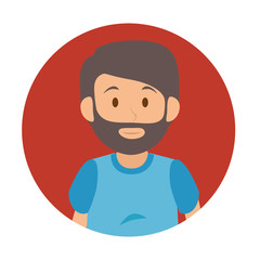 man tourist avatar character vector illustration design