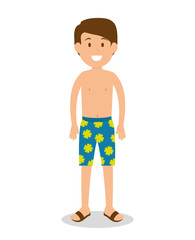 man tourist avatar character vector illustration design