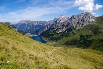 Ausblick auf den Tappenkarsee im Sommer