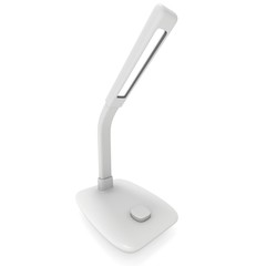 Led Sensor Desk Lamp. 3D render isolated on white background. Template for Object Presentation.