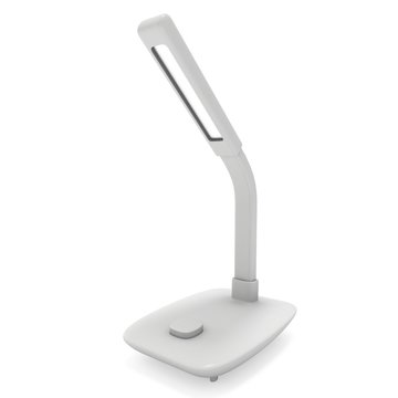 Led Sensor Desk Lamp. 3D render isolated on white background. Template for Object Presentation.