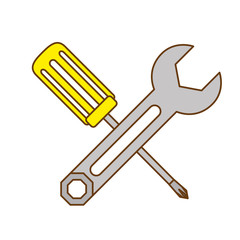 tools repair service emblem image vector illustration design 