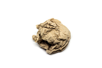 Crumpled tissue