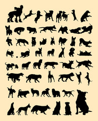 Dog silhouette. Good use for symbol, logo, web icon, mascot, sign, or any design you want.