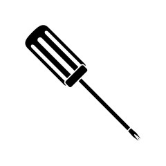 technical service solutions screwdriver icon, vector illustration