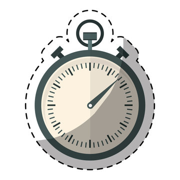 silver alarms clock icon image design, vector illustration