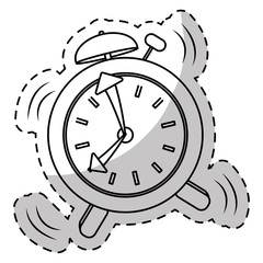 alarms clock icon image design, vector illustration