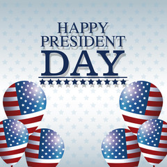 Obraz premium happy president day balloons creative decorative vector illustration eps 10