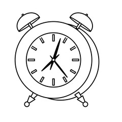 Fototapeta na wymiar alarm clock icon image vector illustration design 