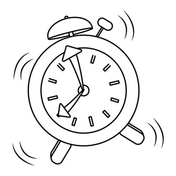 alarm clock icon image vector illustration design 