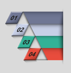 Pattern of processes stages, vector illustration