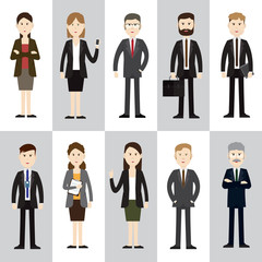 Group business people design characters