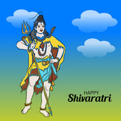 Fototapeta na wymiar Happy Shivaratri.