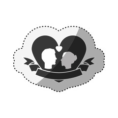Wedding cute ornament icon vector illustration graphic design