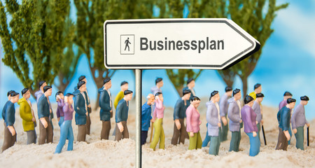 Obraz premium Schild 179 - Businessplan