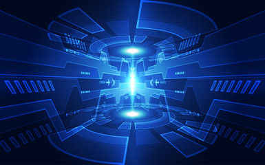 Abstract digital technology concept. vector background