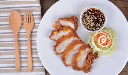 Pork Cutlet Tonkatsu.