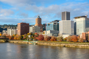 Fototapeta na wymiar Portland city skyline