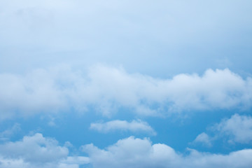 White clouds in the sky