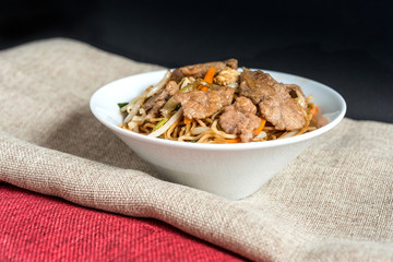 fried noodle asian food on the table