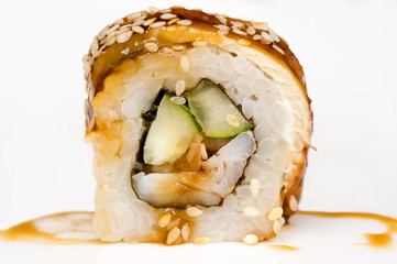 delicious roll closeup isolated