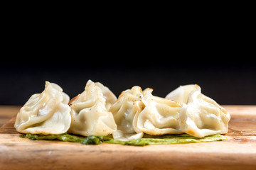 Chinese food Fried dumplings on plate