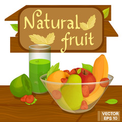 Illustration of a healthy fruit