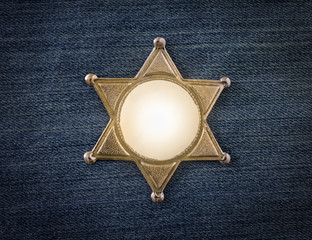 Wild West Sheriff badge