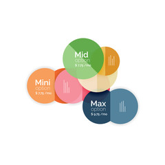 Business circle infographic banner template