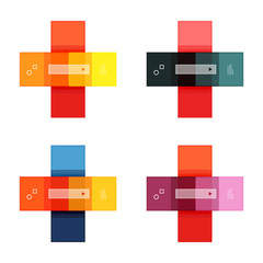 Vector blank stripes and lines infographics templates