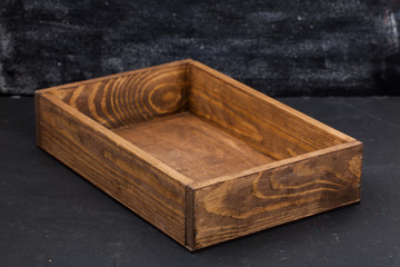 Wooden box for sending parcels. For your design