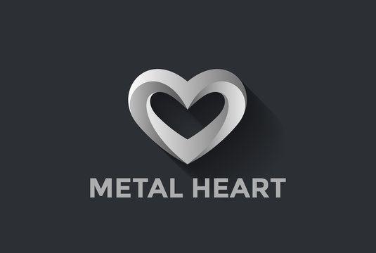 Heart Logo design vector. St. Valentine day of love symbol