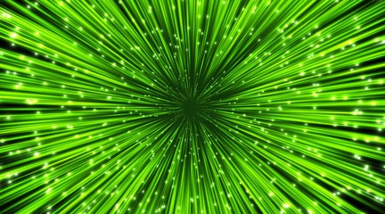 Vector abstract. Burst lines with lights.