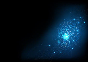 vector background abstract technology communication data Science