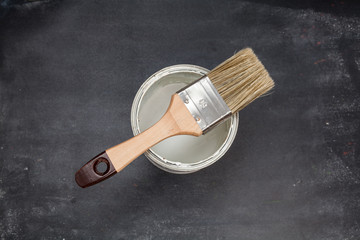Brush for painting walls. Repairs. For your design.