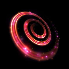 Swirl light effect. Vector element.