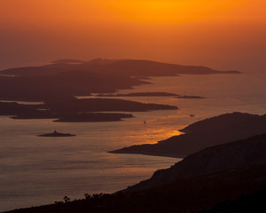 Sveti Nikola highest peak on the island of Hvar