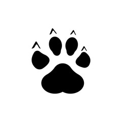 Paw Print icon vector illustration.