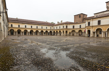 Palazzo Ducale on Piazza Castello in Mantua - Italy