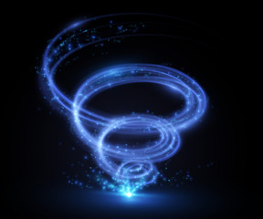 Abstract tornado swirl. Vector illutration.