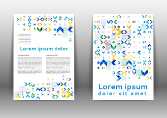 Abstract colored brochure