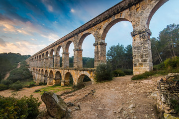 Obraz premium Roman Ponte del Diable in tarragona,Spain